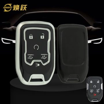 CEB2T1-Black-Silver Plating- Car Key Cover For Chevrolet