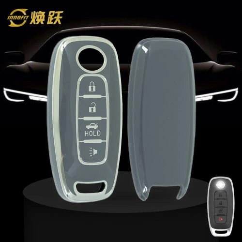 NIA4T1-Space Gray-Silver Plating- Car Key Cover For Nissan