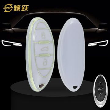 BEA1T1-Purple-Silver Plating- Car Key Cover For Bestune