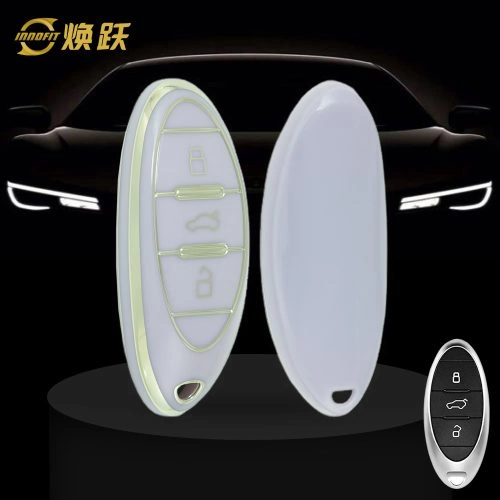 BEA1T1-Purple-Silver Plating- Car Key Cover For Bestune