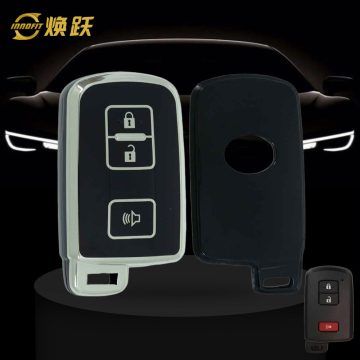 TOD5T1-Black-Silver Plating- Car Key Cover For Toyota