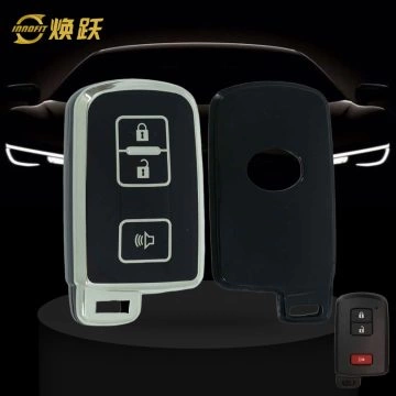 TOD5T1-Black-Silver Plating- Car Key Cover For Toyota