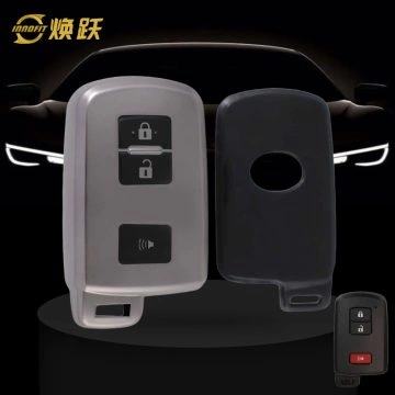 TOD5T1-Black-Metal Gray Plating- Car Key Cover For Toyota