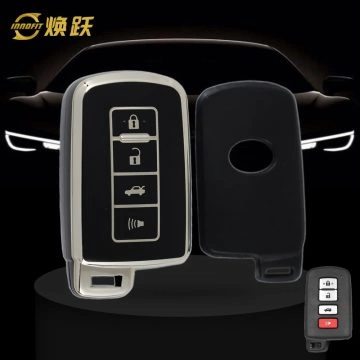 TOD4T1-Black-Silver Plating- Car Key Cover For Toyota