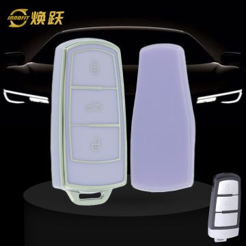 VOH1T1-Purple-Silver Plating- Car Key Cover For Volkswagen