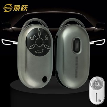 BEB1T1-Black-Metal Gray Plating- Car Key Cover For Bestune