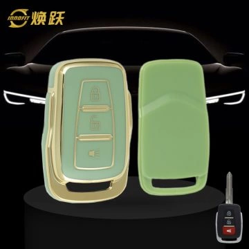 PRC1T1-Green-Gold Plating- Car Key Cover For Proton