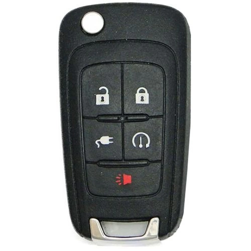 CED3T1-Black-Metal Gray Plating- Car Key Cover For Chevrolet