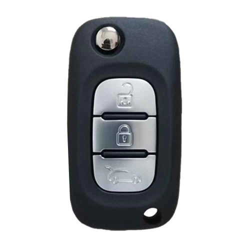 REI1T1-White-Gold Plating- Car Key Cover For Renault