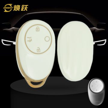 AOA1T1-White-Gold Plating- Car Key Cover For AION