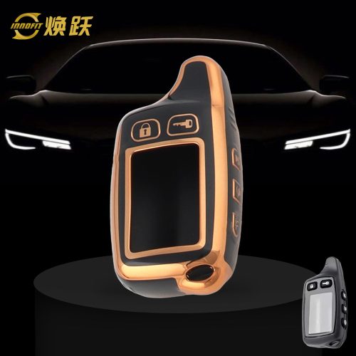 STB1T1-Black-Gold Plating- Car Key Cover For Tomahawk