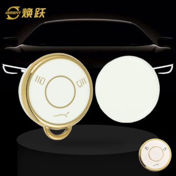 MTB1T1-White-Gold Plating- Car Key Cover For Neta