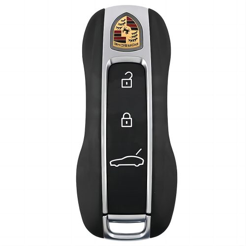 POB1T1-White-Gold Plating- Car Key Cover For Porsche