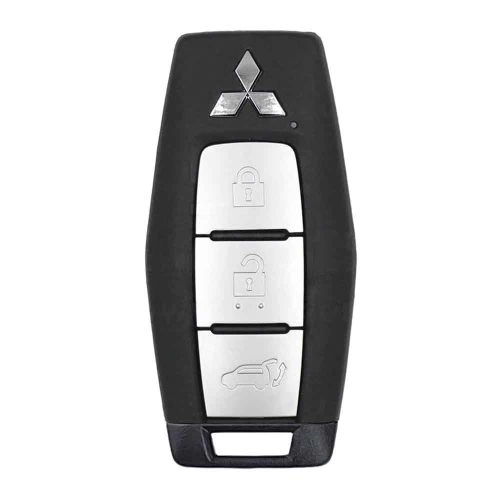 MIF2T1-Black-Silver Plating- Car Key Cover For Mitsubishi