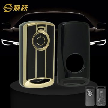 YAB1T1-Black-Gold Plating- Car Key Cover For YAMAHA