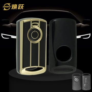 YAB1T1-Black-Gold Plating- Car Key Cover For YAMAHA