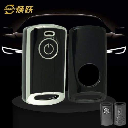 YAB1T1-Black-Silver Plating- Car Key Cover For YAMAHA