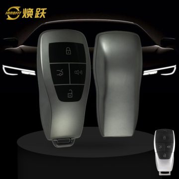 BIB1T1-Black-Metal Gray Plating- Car Key Cover For BAIC
