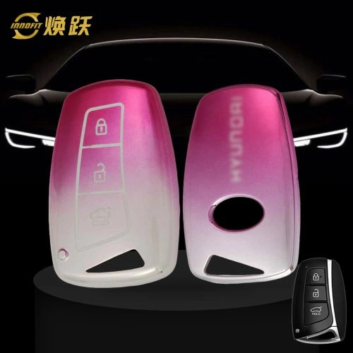HYH1T1-Gradient Pink- Car Key Cover For Hyundai GENESIS