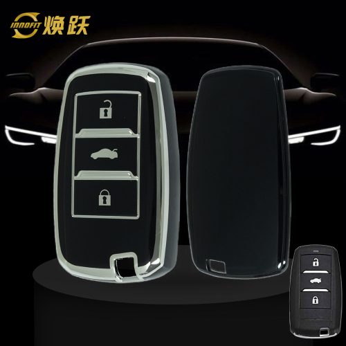CHA1T1-Black-Silver Plating- Car Key Cover For CHANGAN