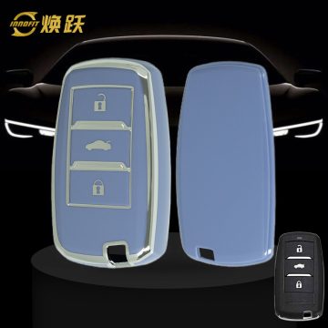 CHA1T1-Light Blue-Silver Plating- Car Key Cover For CHANGAN