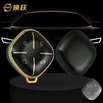 CRP1T1-Black-Gold Plating- Car Key Cover For Chery