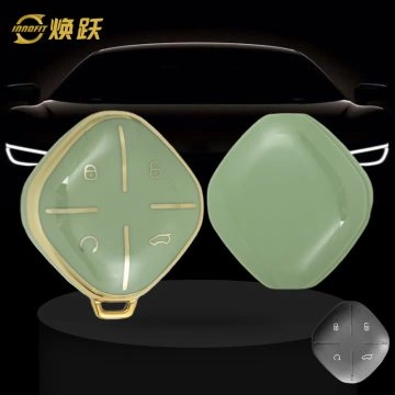 CRP1T1-Green-Gold Plating- Car Key Cover For Chery