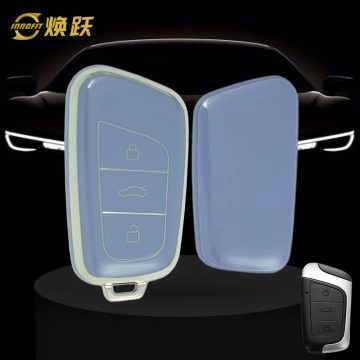 CRB1T1-Light Blue-Silver Plating- Car Key Cover For Chery