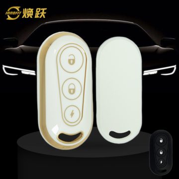 TLC1T1-White-Gold Plating- Car Key Cover For TAILG