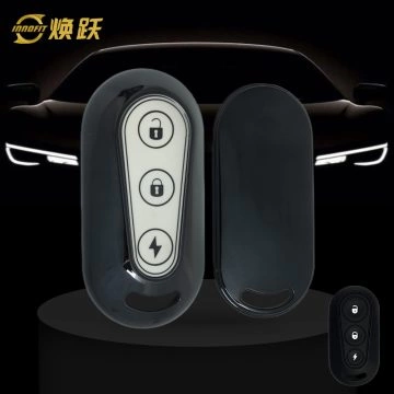 TLC1T1-White Glue Style-Black Plating- Car Key Cover For TAILG