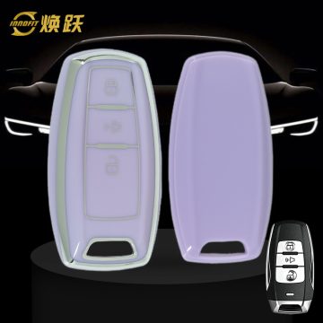 GRA1T1-Purple-Silver Plating- Car Key Cover For Great Wall Motor