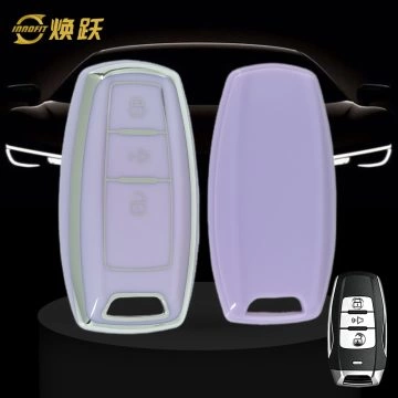 GRA1T1-Purple-Silver Plating- Car Key Cover For Great Wall Motor