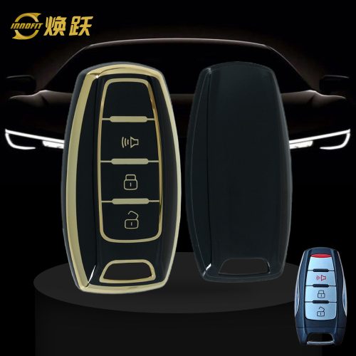 GRA4T1-Black-Gold Plating- Car Key Cover For Great Wall Motor