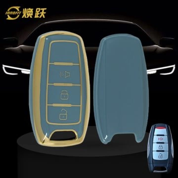 GRA4T1-Granny Grey-Gold Plating- Car Key Cover For Great Wall Motor