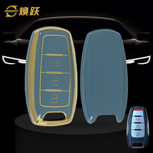 GRA4T1-Granny Grey-Gold Plating- Car Key Cover For Great Wall Motor