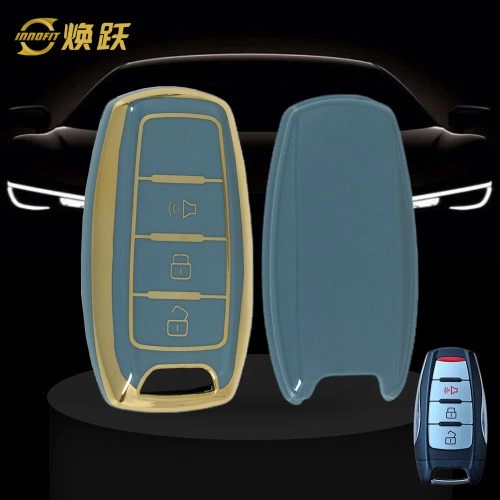 GRA4T1-Granny Grey-Gold Plating- Car Key Cover For Great Wall Motor