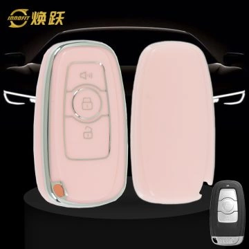 GRB1T1-Pink-Silver Plating- Car Key Cover For Great Wall Motor