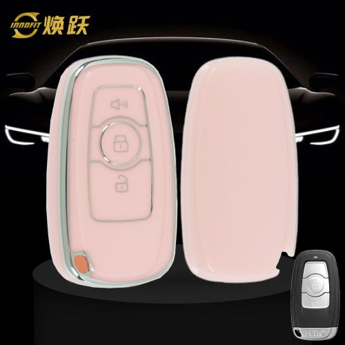 GRB1T1-Pink-Silver Plating- Car Key Cover For Great Wall Motor
