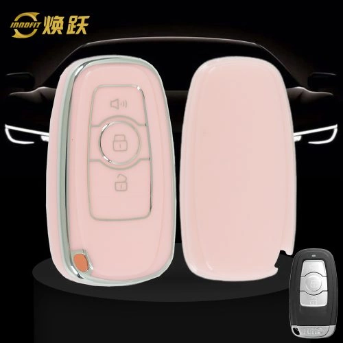 GRB1T1-Pink-Silver Plating- Car Key Cover For Great Wall Motor