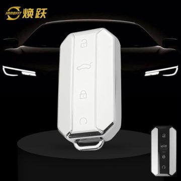 CRT1T1-White-Silver Plating- Car Key Cover For Chery