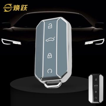 CRT1T1-Granny Grey-Silver Plating- Car Key Cover For Chery