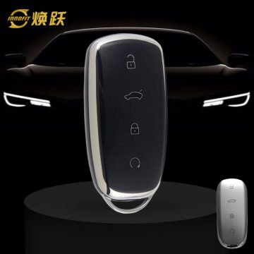 CRU1T1-Black-Silver Plating- Car Key Cover For Chery