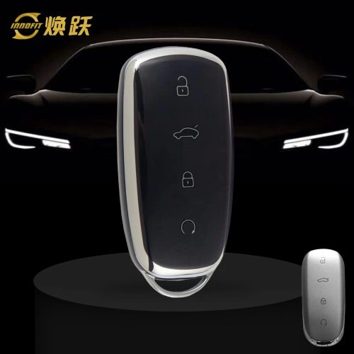 CRU1T1-Black-Silver Plating- Car Key Cover For Chery