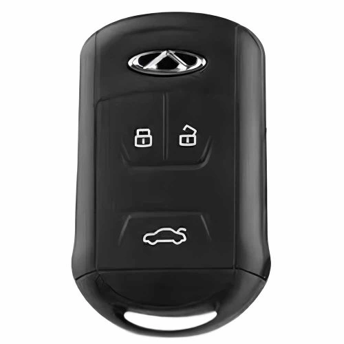 CRI1T1-Black-Metal Gray Plating- Car Key Cover For Chery