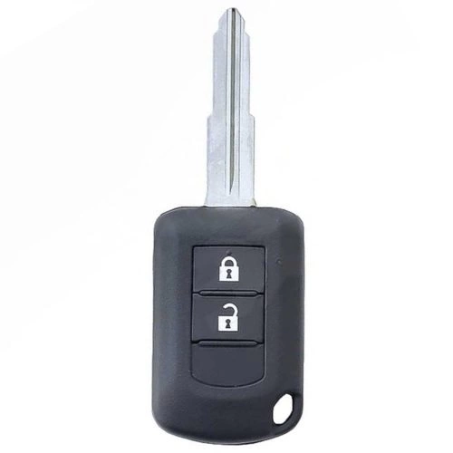 MIG2T1-White-Gold Plating- Car Key Cover For Mitsubishi