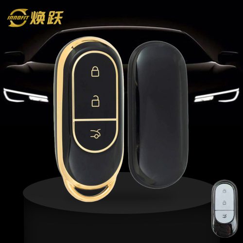LPB1T1-Black-Gold Plating- Car Key Cover For LEAPMOTOR