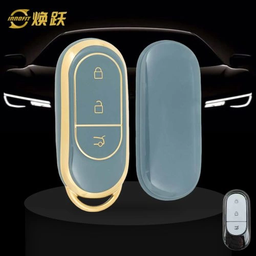 LPB1T1-Granny Grey-Gold Plating- Car Key Cover For LEAPMOTOR