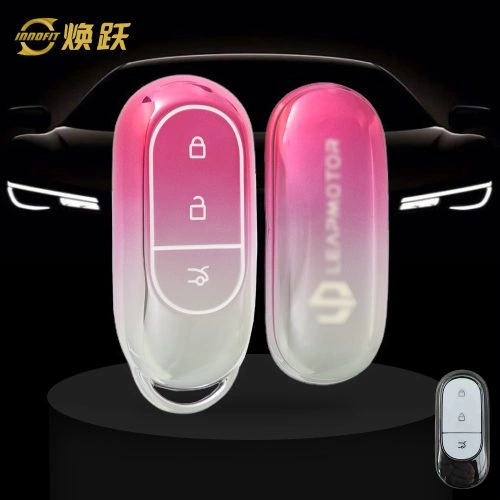 LPB1T1-Gradient Pink- Car Key Cover For LEAPMOTOR