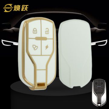 TLA1T1-White-Gold Plating- Car Key Cover For TAILG