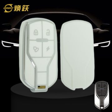 TLA1T1-White-Silver Plating- Car Key Cover For TAILG